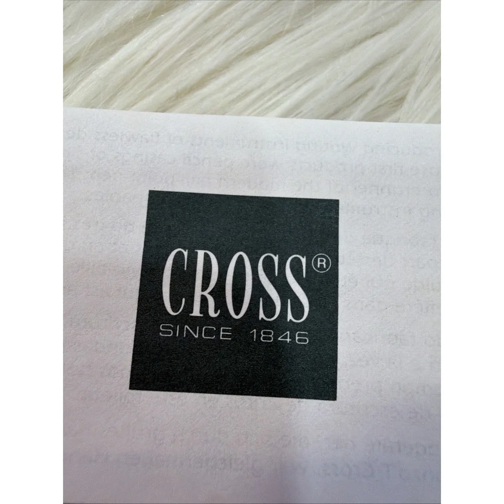 Vintage Cross Century Classic Chrome Ballpoint Pen,‎ Engraved M.J.Brimer Works